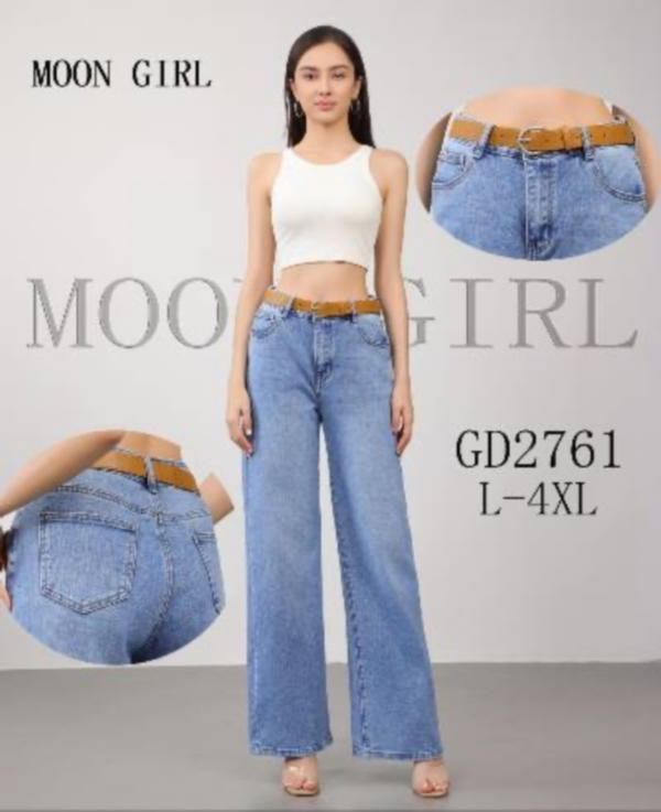 Spodnie damskie jeans Roz L-4XL, 1 Kolor .Paczka 10 szt